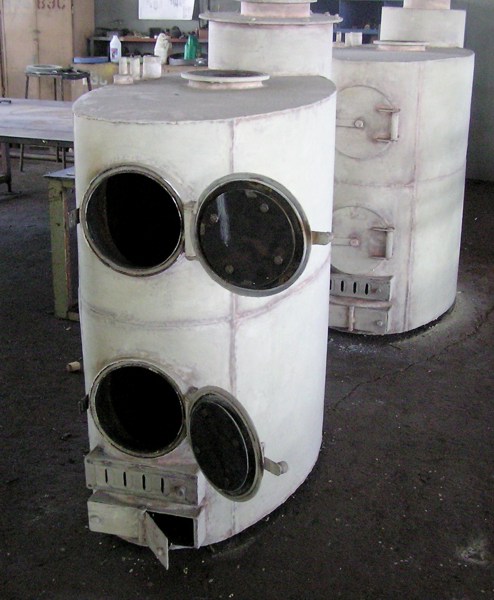 Промышленный образец изобретения печь для сжигания мусора мощностью до 20 кВт тепла